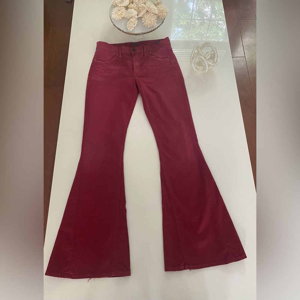 Citizen of Humanity Stylish Red Flared Pants.